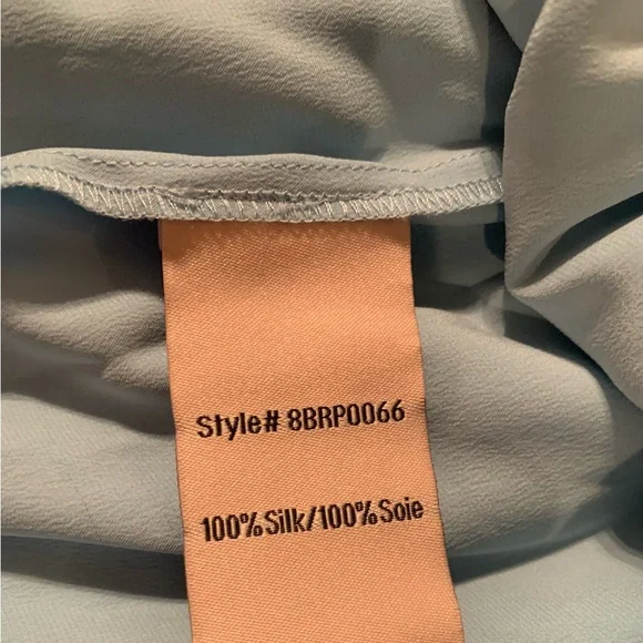 Badgley Mischka Luxury Blue Silk Lounge Set - Picture 10 of 14